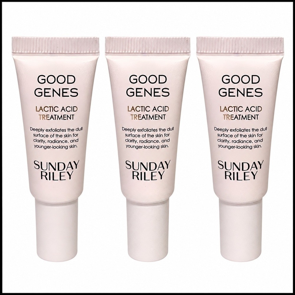 3 x Sunday Riley Good Genes Lactic Acid Treatment 0.17 fl oz Mini Travel Size
